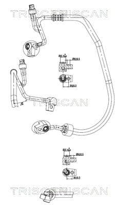 conducta presiune variabila,aer conditionat TRISCAN 9010 16052