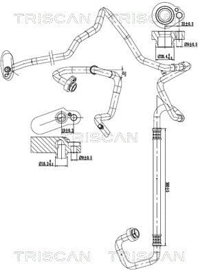 conducta presiune variabila,aer conditionat TRISCAN 9010 29061