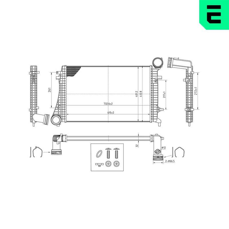 Intercooler, compresor ERA 672015