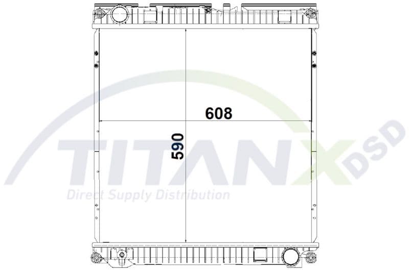 Radiator, racire motor TITANX RX139016
