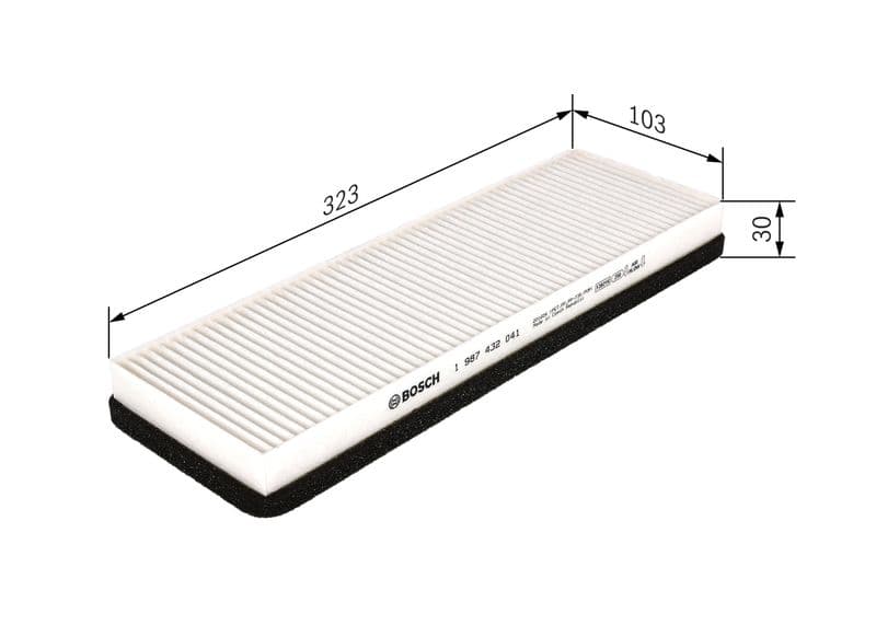Filtru, aer habitaclu BOSCH 1 987 432 041