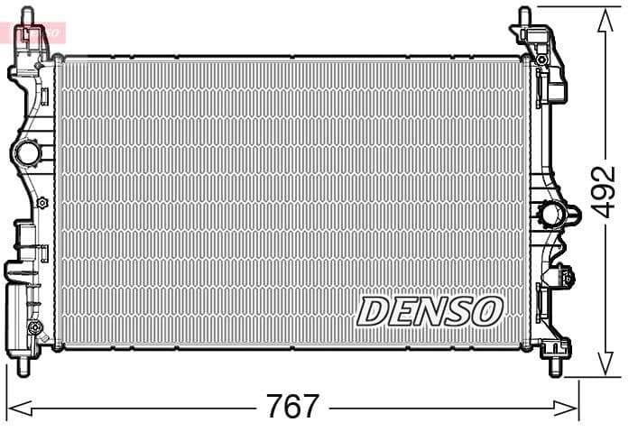 Radiator, racire motor DENSO DRM20051