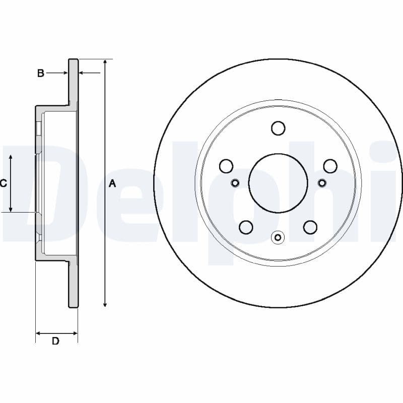 Disc frana DELPHI BG4709C