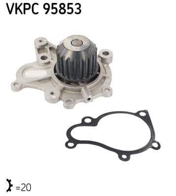Pompă de apă, răcire motor SKF Aquamax VKPC 95853