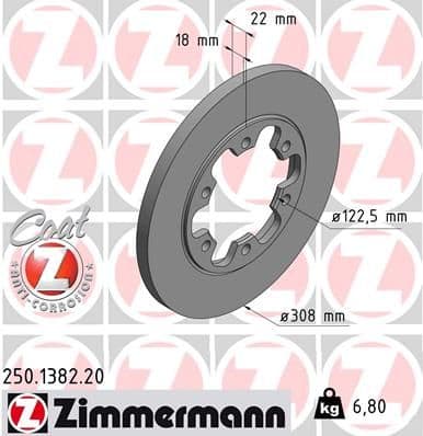 Disc frana ZIMMERMANN COAT Z 250.1382.20