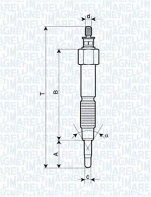 Bujie incandescenta MAGNETI MARELLI 062900093304