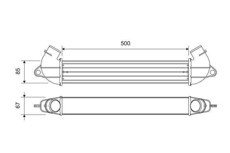 Intercooler, compresor VALEO 818712