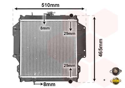 Radiator, racire motor VAN WEZEL *** IR PLUS *** 52002012