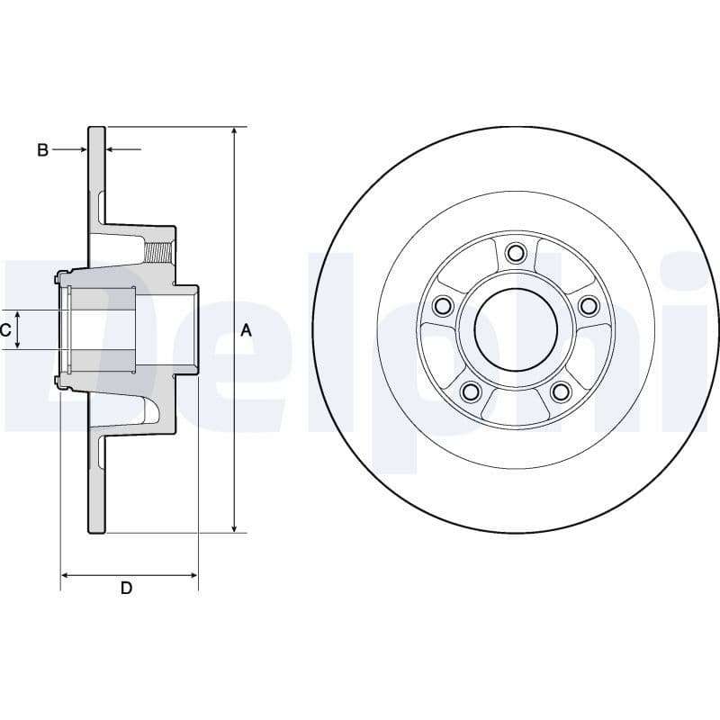 Disc frana DELPHI BG9135RS