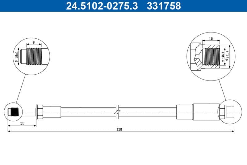 Furtun frana ATE 24.5102-0275.3