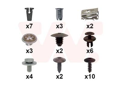 Set montaj, aripa laterala VAN WEZEL 4929796