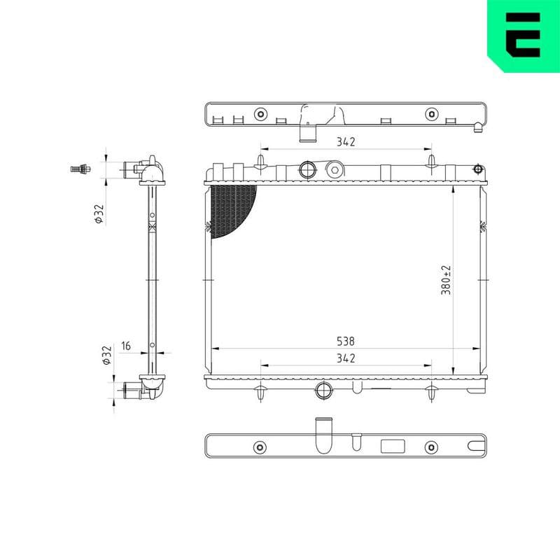 Radiator, racire motor ERA 673019