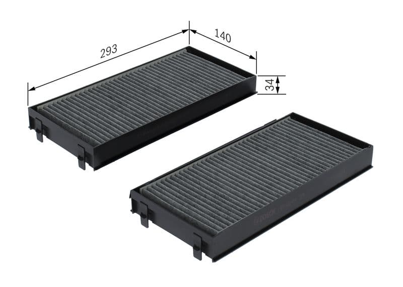 Filtru, aer habitaclu BOSCH 1 987 432 419