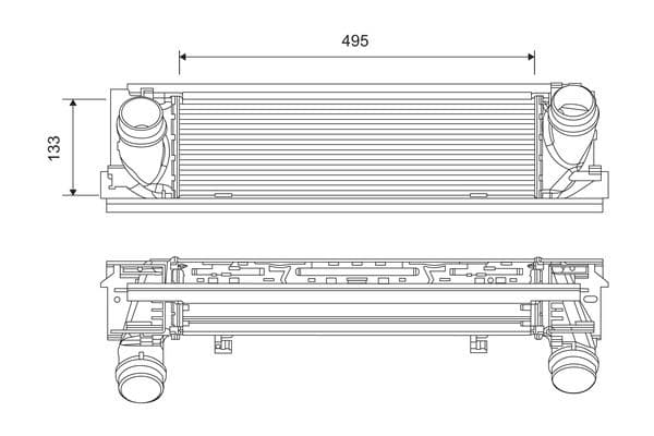 Intercooler, compresor VALEO 818261