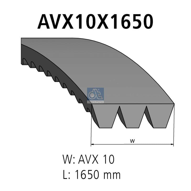 Set curea trapezoidala DT Spare Parts 3.34438