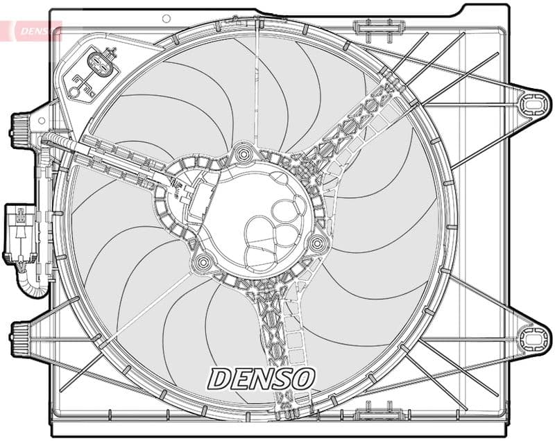Ventilator, radiator DENSO DER09096