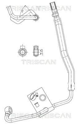 Furtun hidraulic, sistem de directie TRISCAN 8516 11014