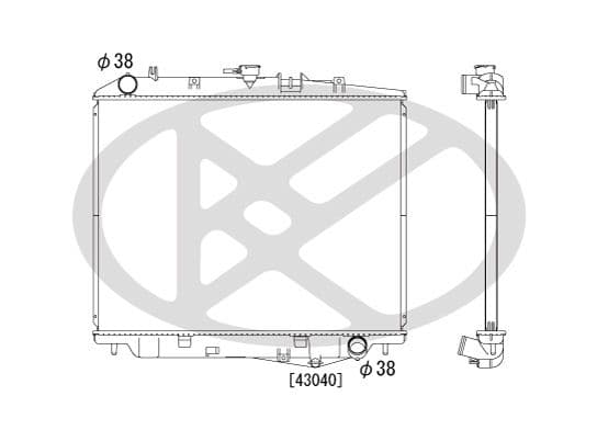 Radiator, racire motor KOYORAD PL051199R