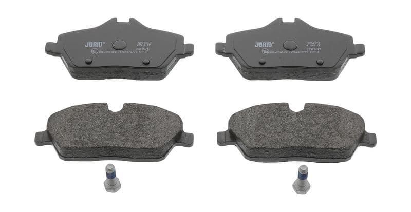 set placute frana,frana disc JURID 573137J
