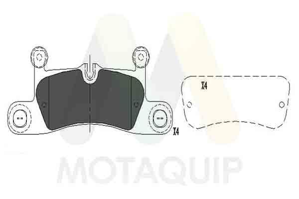 set placute frana,frana disc MOTAQUIP LVXL1883