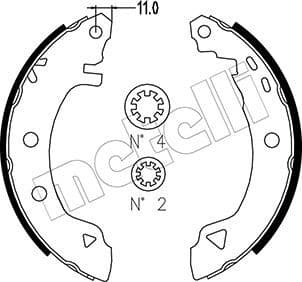 Set saboti frana METELLI 53-0002