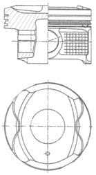 Piston KOLBENSCHMIDT 41250610
