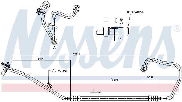 conducta inalta presiune,aer conditionat NISSENS 846840