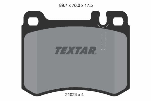 set placute frana,frana disc TEXTAR 2102404