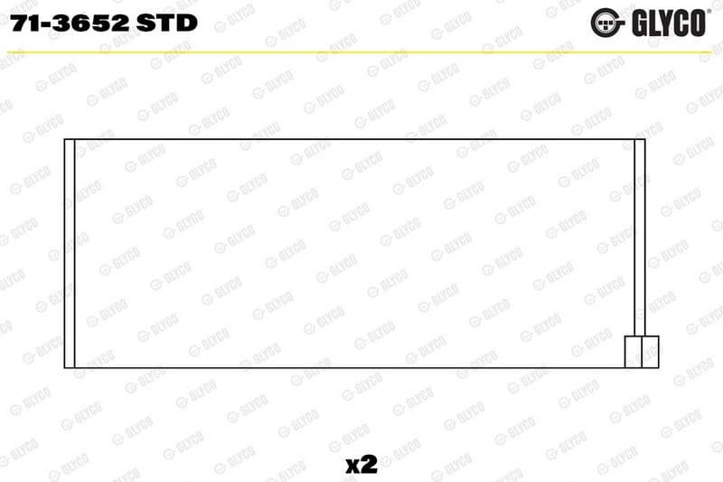 Cuzinet bielă GLYCO 71-3652 STD
