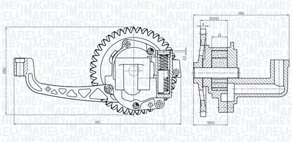 Pompa ulei MAGNETI MARELLI 351516000015