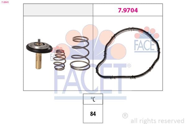 termostat,lichid racire FACET Made in Italy - OE Equivalent 7.8841