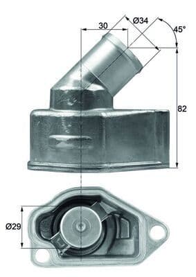 termostat,lichid racire MAHLE BEHR TI 9 92