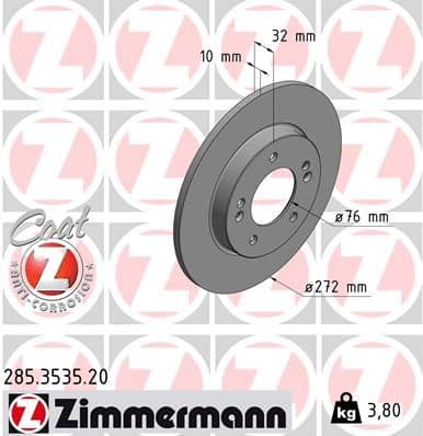Disc frana ZIMMERMANN COAT Z 285.3535.20