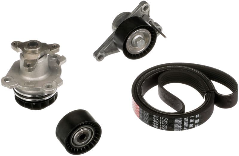 Pompa apa + Set curea transmisie cu caneluri GATES Micro-V® KP17PK1705