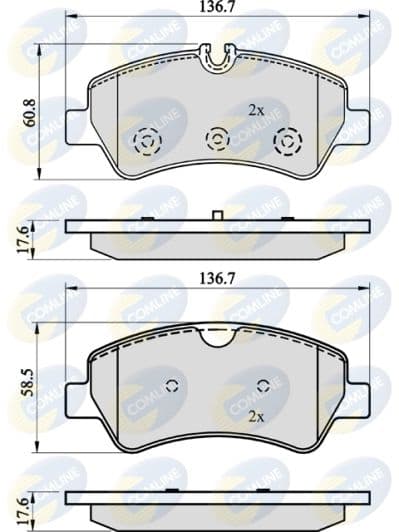set placute frana,frana disc COMLINE CBP02143
