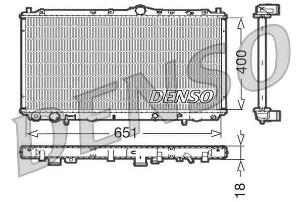 Radiator, racire motor DENSO DRM33061