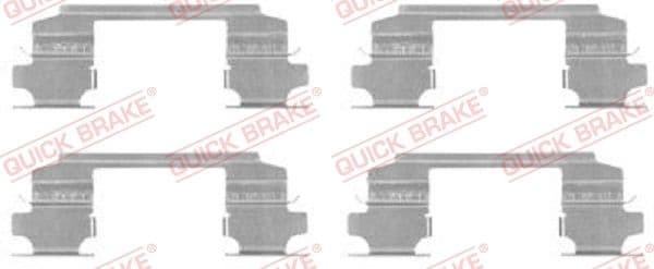 Set accesorii, placute frana QUICK BRAKE 109-1686