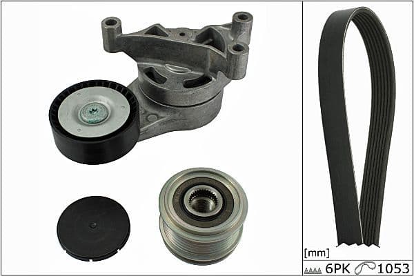 Set curea transmisie cu caneluri HEPU 20-1849