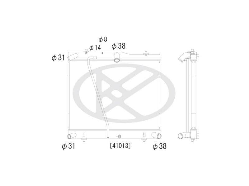Radiator, racire motor KOYORAD AA010007