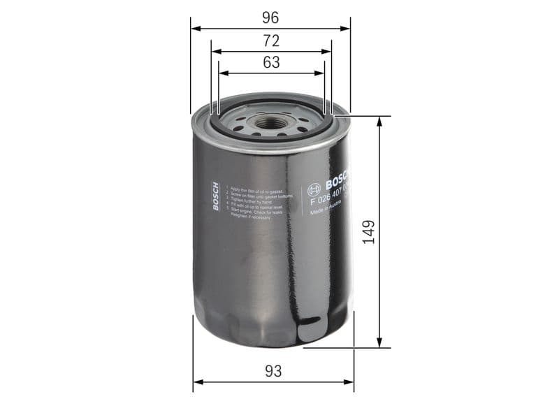 Filtru ulei BOSCH F 026 407 004