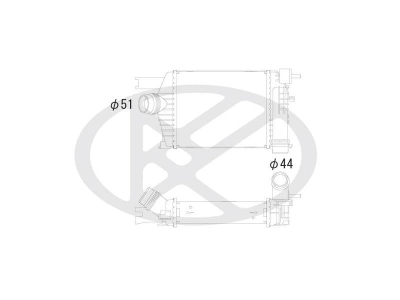 Intercooler, compresor KOYORAD IA490153