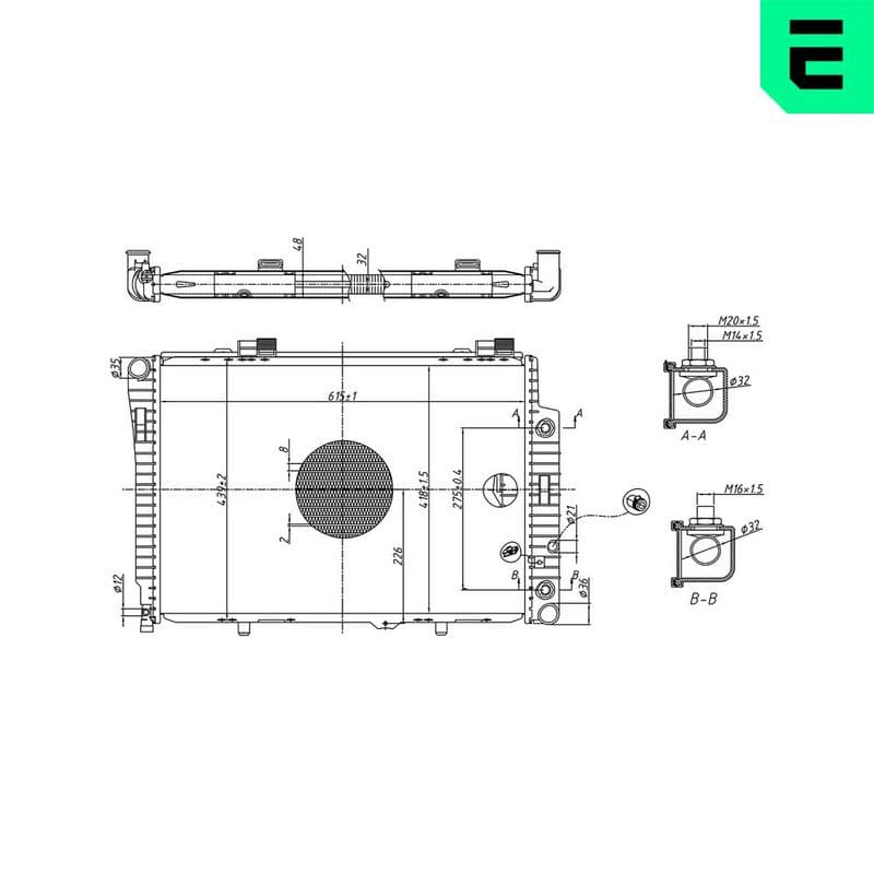 Radiator, racire motor ERA 673546