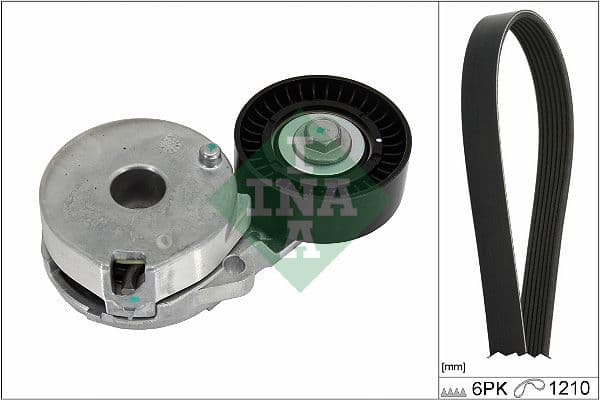 Set curea transmisie cu caneluri Schaeffler INA 529 0512 10