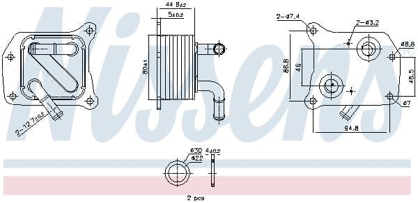 Radiator ulei, ulei motor NISSENS ** FIRST FIT ** 91519