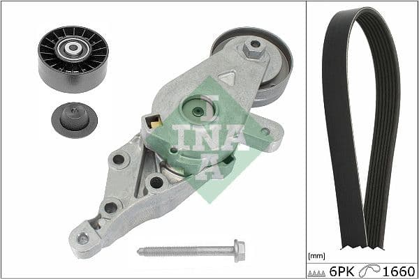 Set curea transmisie cu caneluri Schaeffler INA 529 0491 10