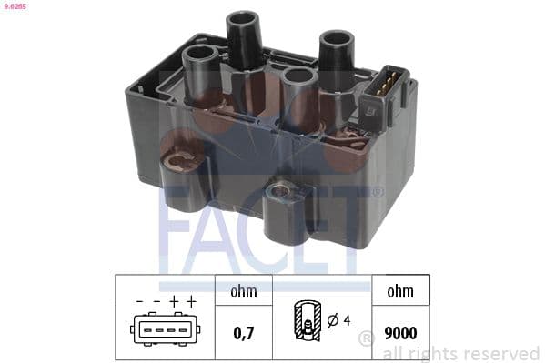 bobina de inductie FACET OE Equivalent 9.6265