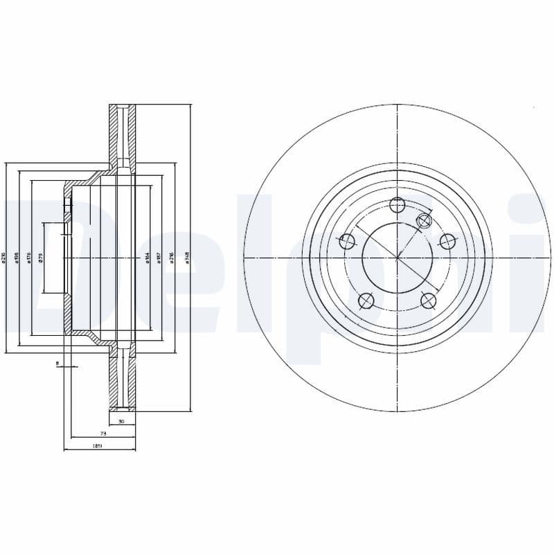 Disc frana DELPHI BG9788
