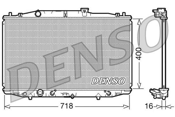 Radiator, racire motor DENSO DRM40024