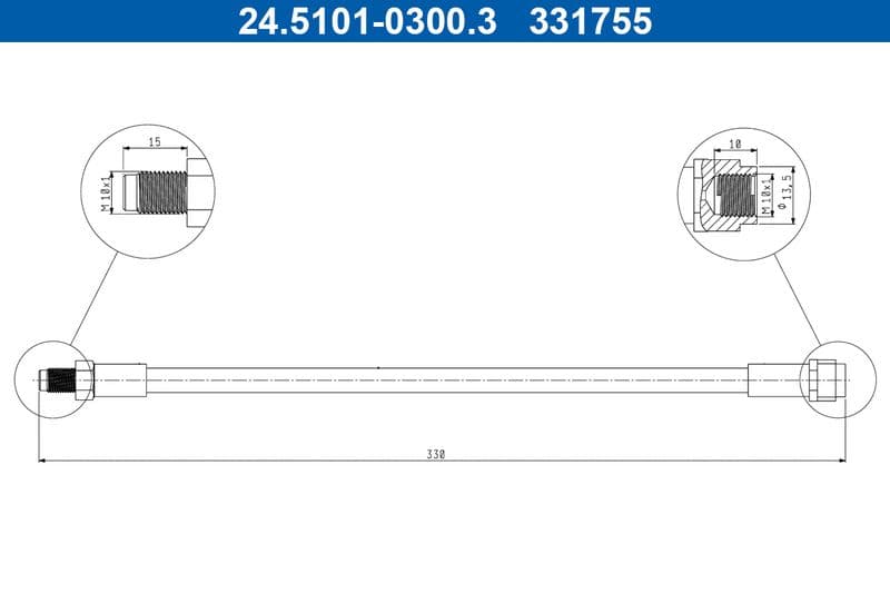 Furtun frana ATE 24.5101-0300.3