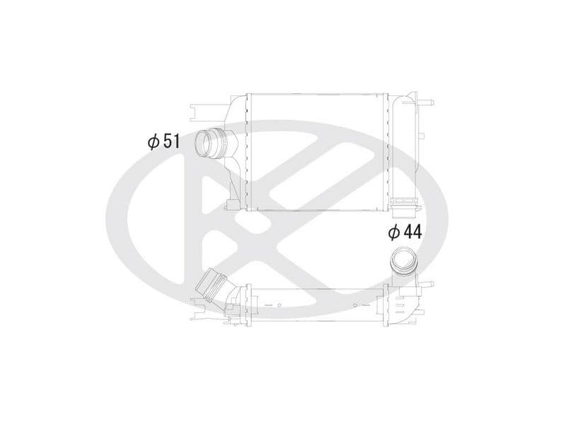Intercooler, compresor KOYORAD IA490154